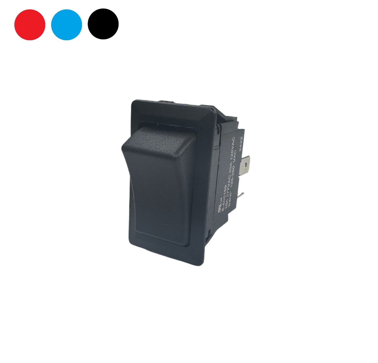 On-Off SPST Heavy Duty Rocker w/ Blade Terminals - marine grade