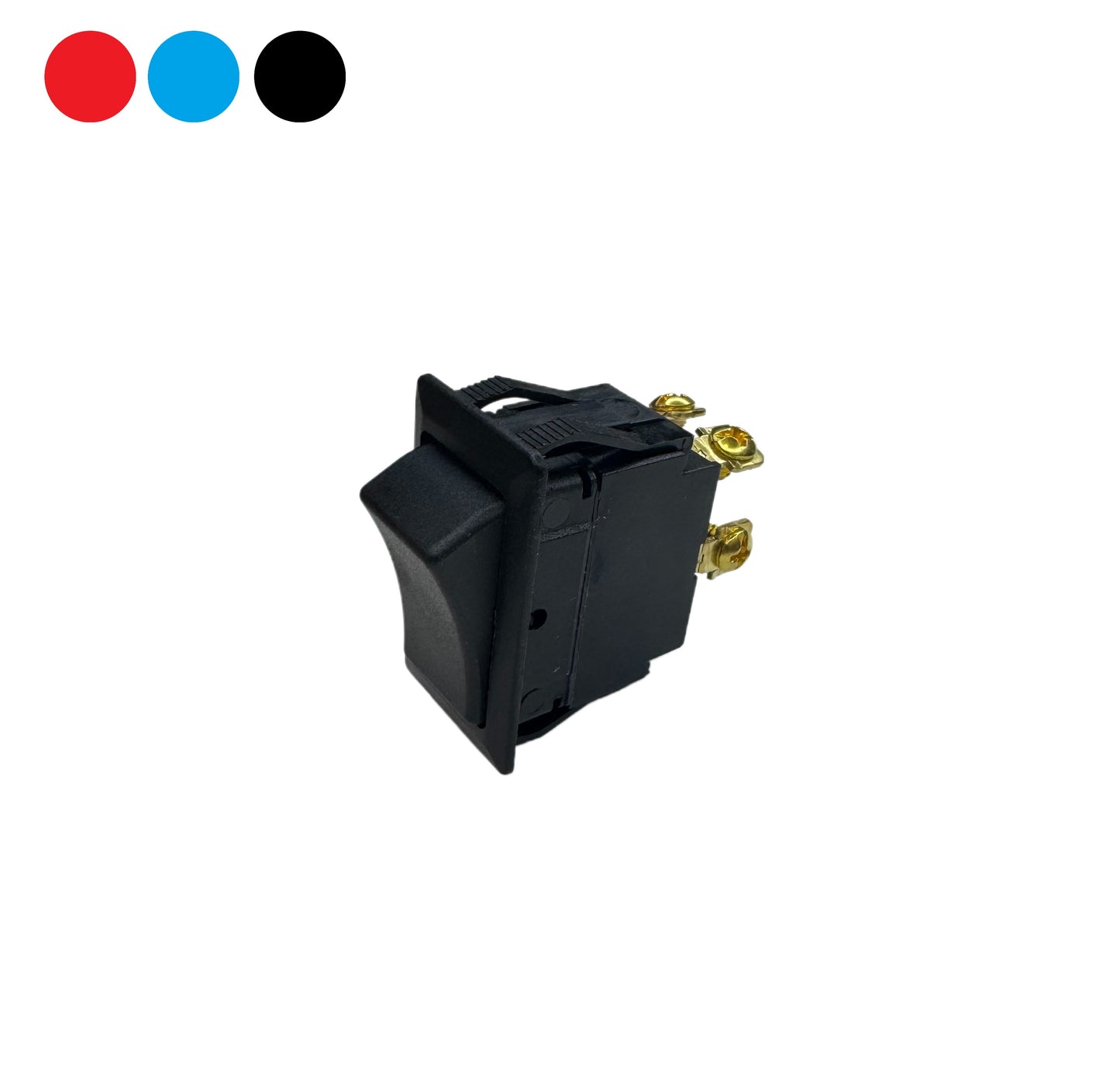 On-Off-On SPDT Heavy Duty Rocker w/ Screw Terminals - marine grade