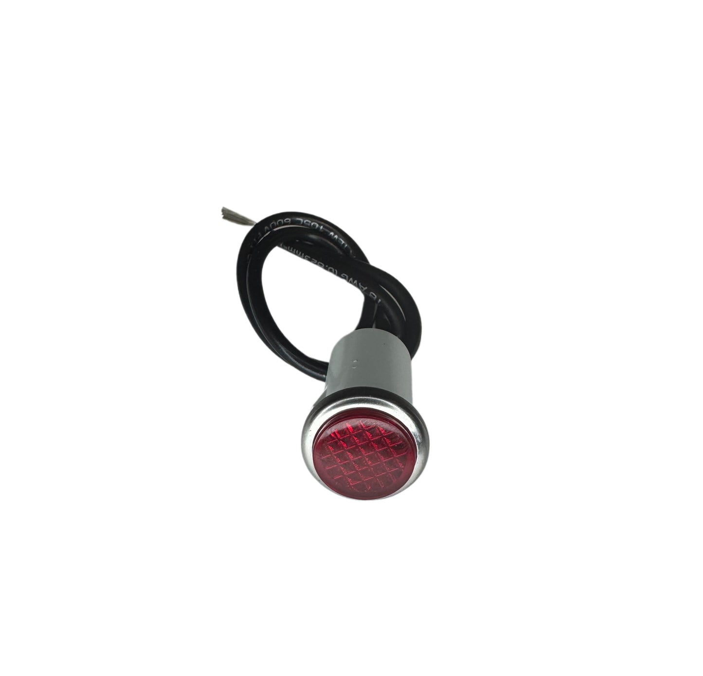 Ren indicator light with a semi-raised lens. 6" Wire Leads for connecting to existing power supply