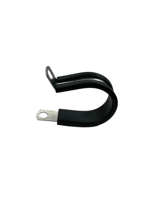 1-1/8" ID Aluminum Cable Clamp with Rubber Jacket