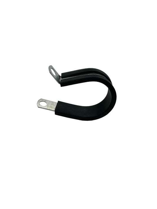 1-1/4" ID Aluminum Cable Clamp with Rubber Jacket