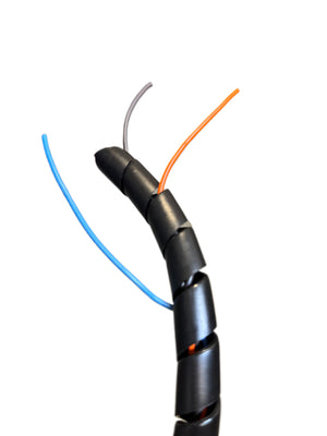 3/8" Spiral Wrap Cable Tubing Black - view 2