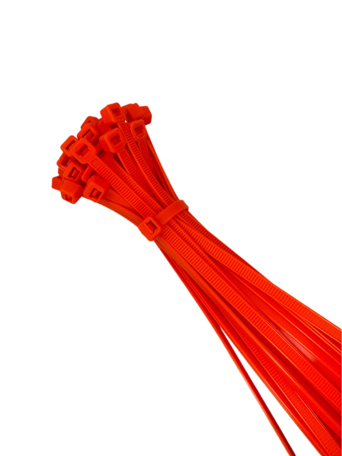 7.5" 50lbs Fluorescent Orange Cable Tie