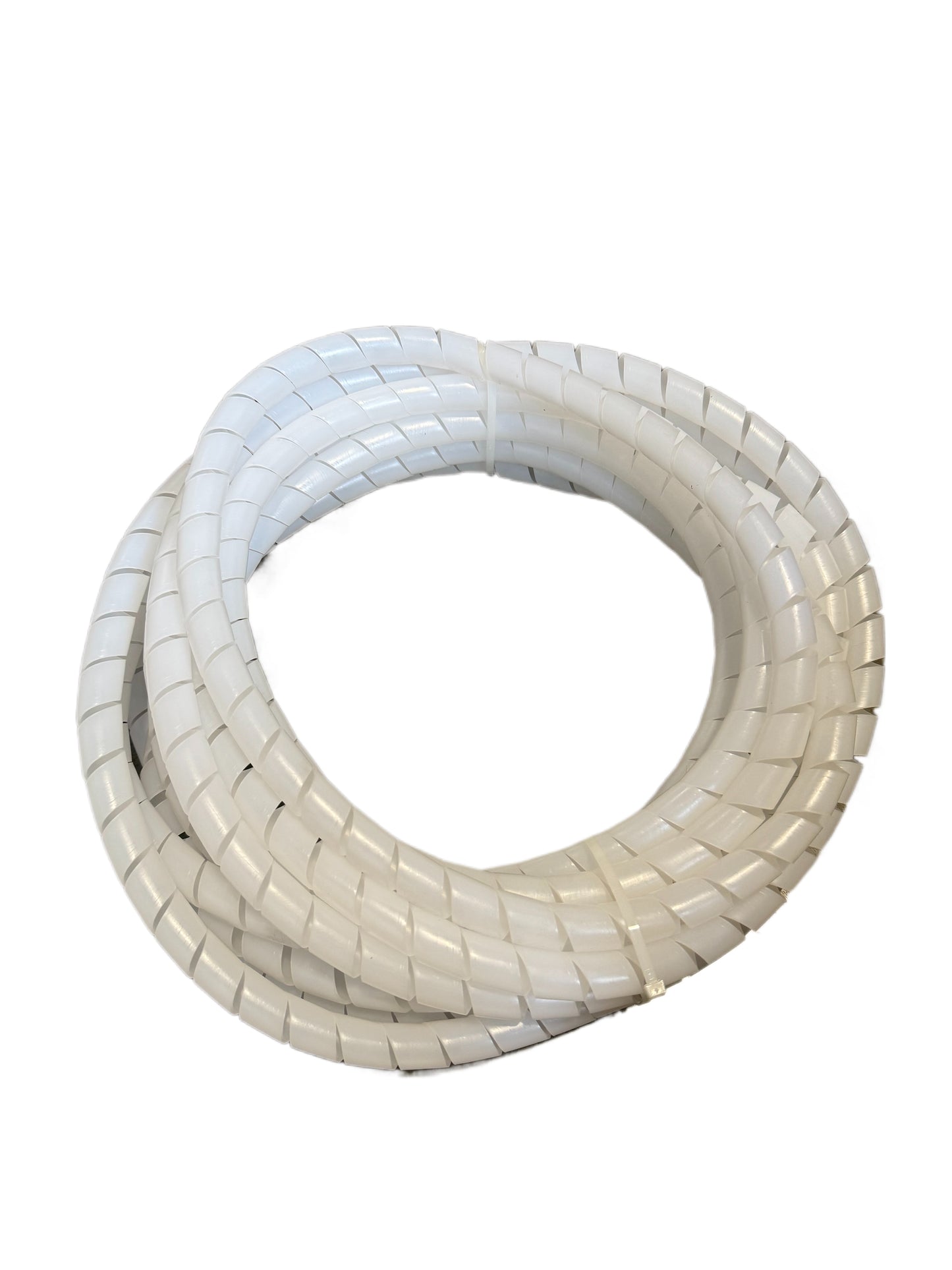 1" Spiral Wrap Cable Tubing White