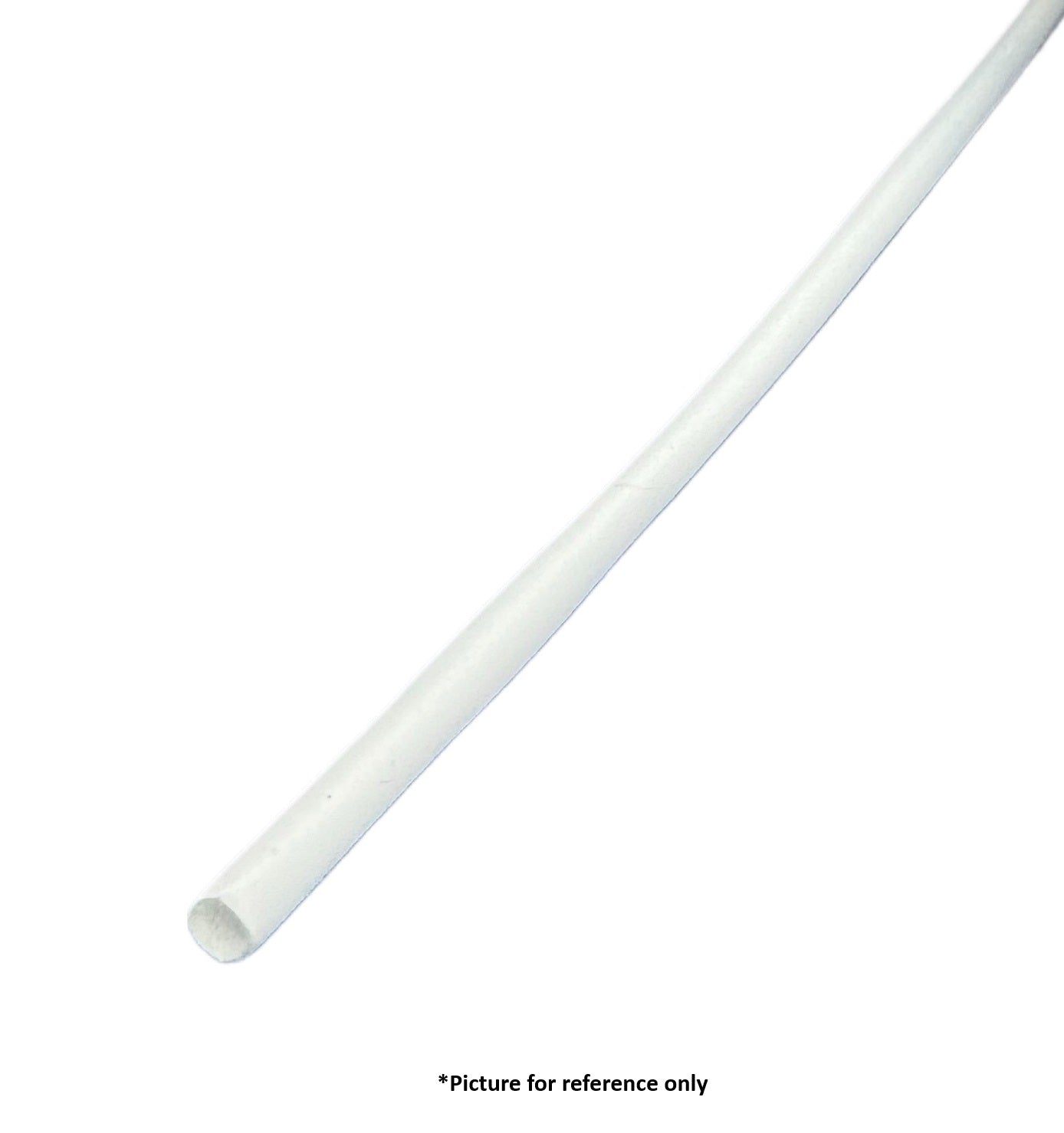 1/4" Single Wall Heat Shrink White