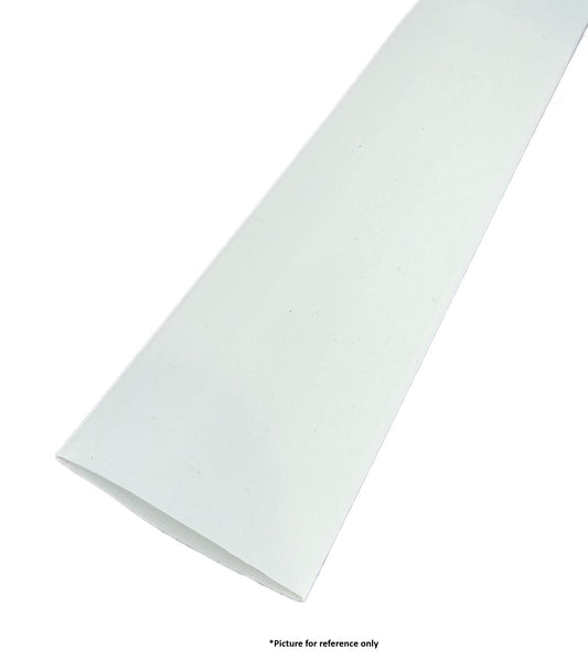 1" Single Wall Heat Shrink White