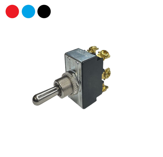 On-Off-On DPDT Heavy Duty Toggle w/ Screw Terminals