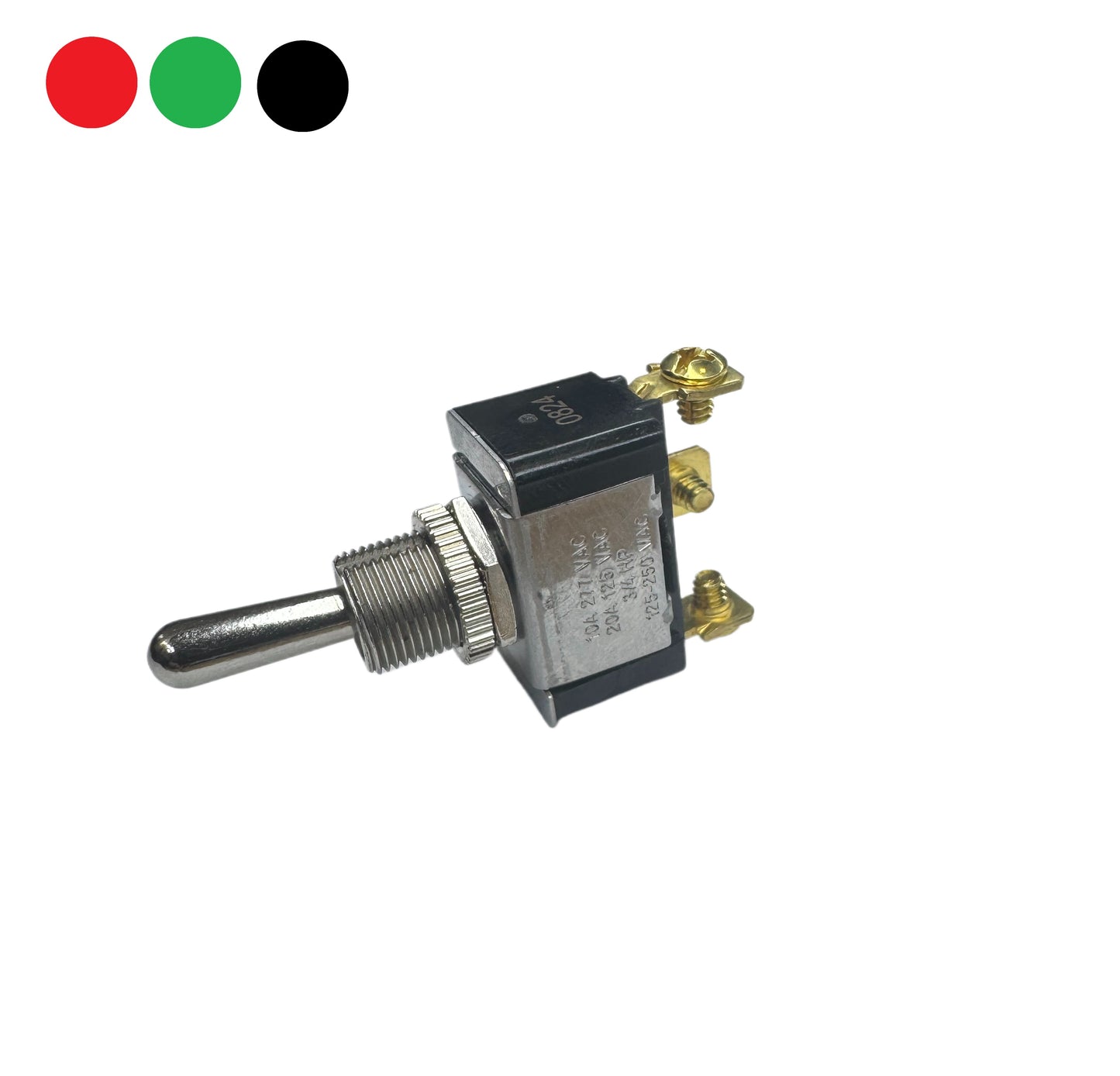 On-Off-(On) SPDT Heavy Duty Toggle w/ Screw Terminals