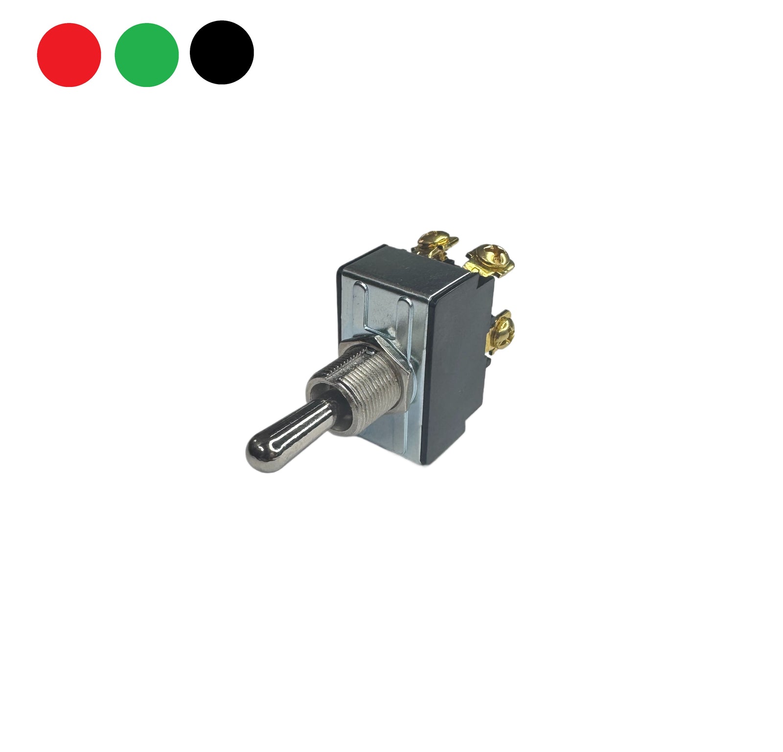 (On)-Off-(On) DPDT Heavy Duty Reversing Toggle w/ Screw Terminals - Image 1