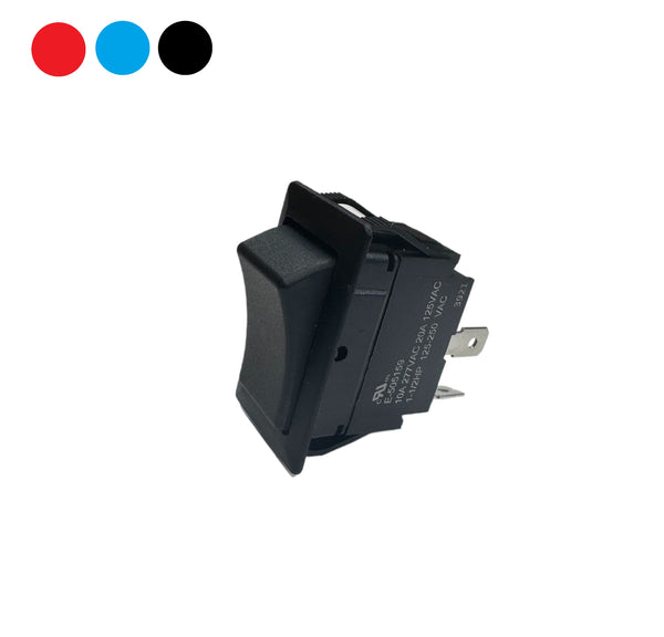 On-Off DPST Heavy Duty Rocker Switch with Blade Terminals for ...