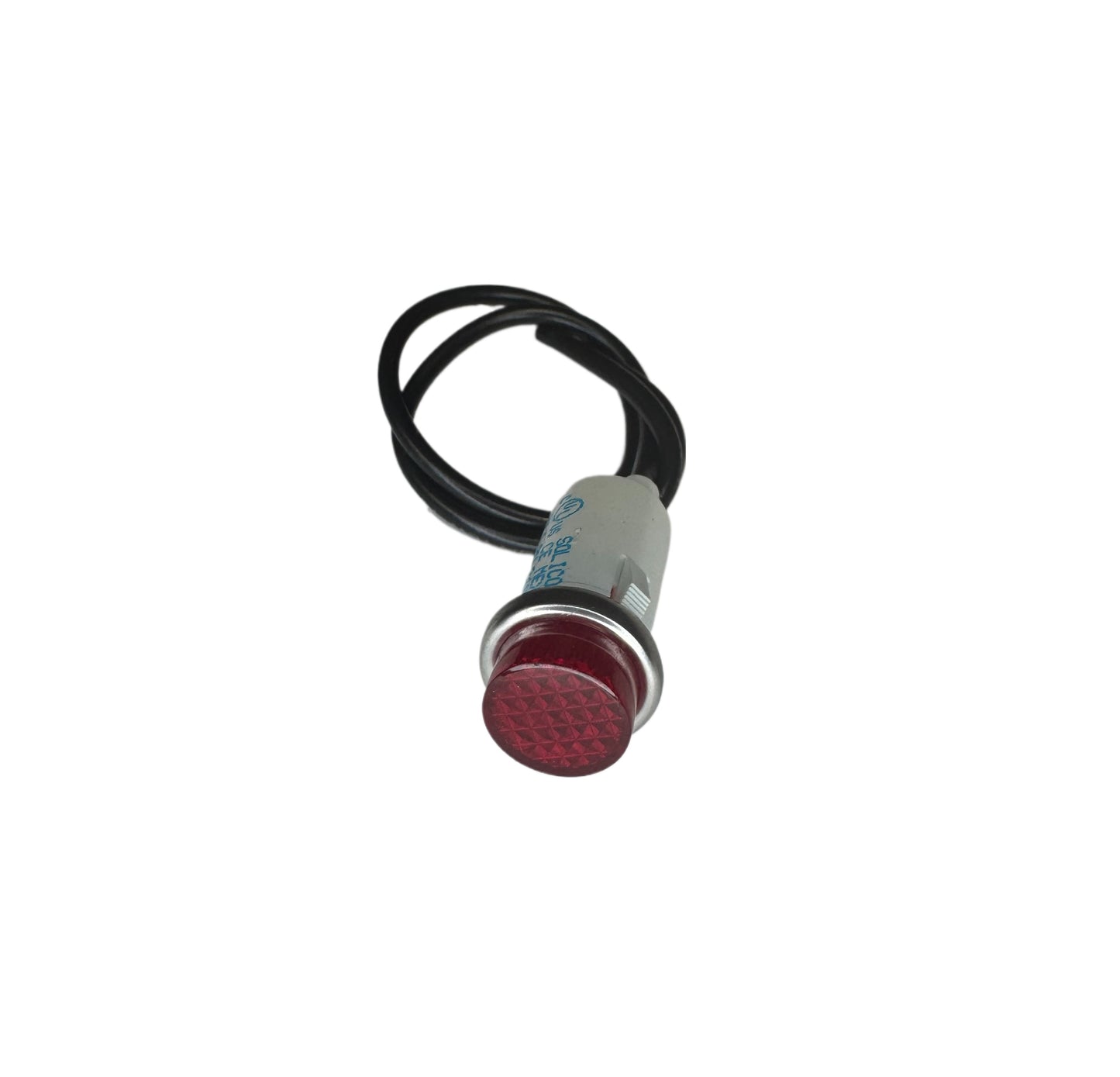 Red Indicator Light Raised Lens 12-14V 0.5" Mount