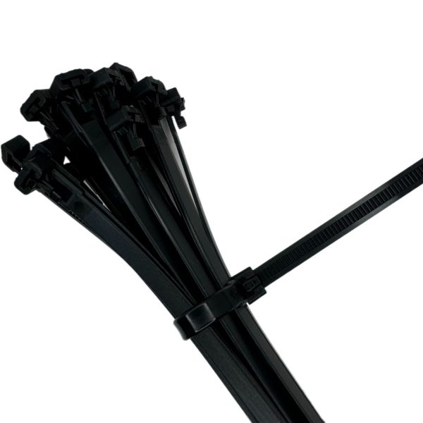 Black Releasable Cable Tie/Zip Tie