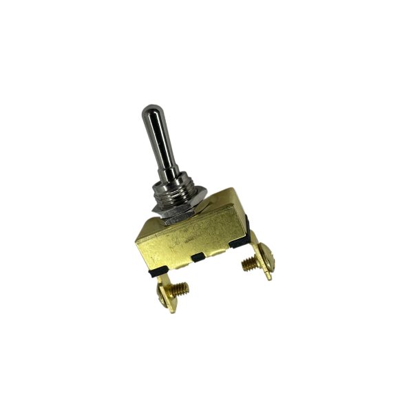 ON-OFF SPST Brass Toggle