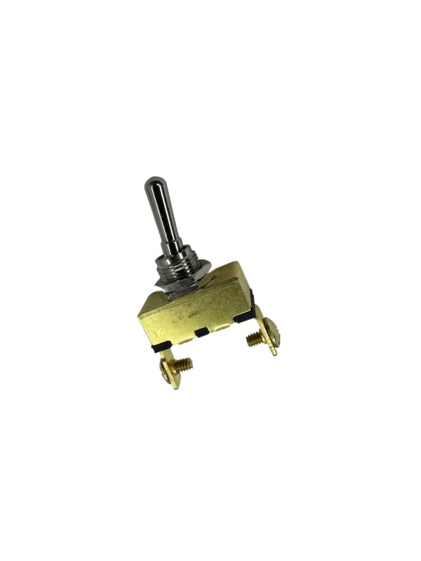 ON-OFF SPST Brass Toggle